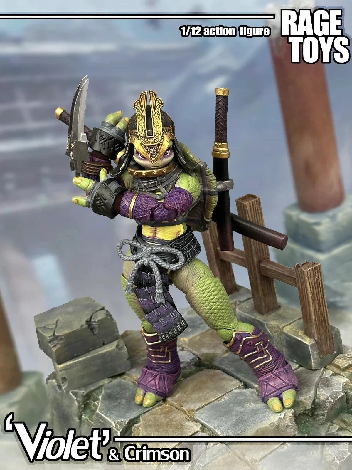 Rage Toys Samurai Force Turtle sisters Violet