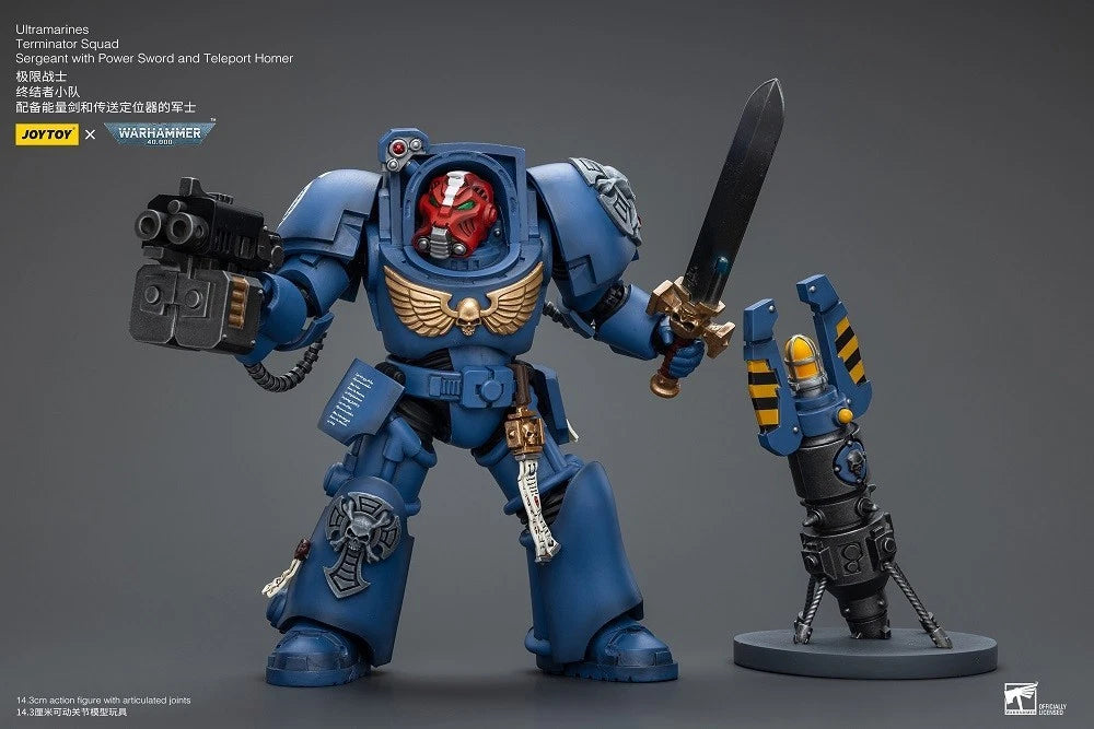 JoyToy Ultramarines Sergeant – Warhammer 40,000 1/18 Scale Figure