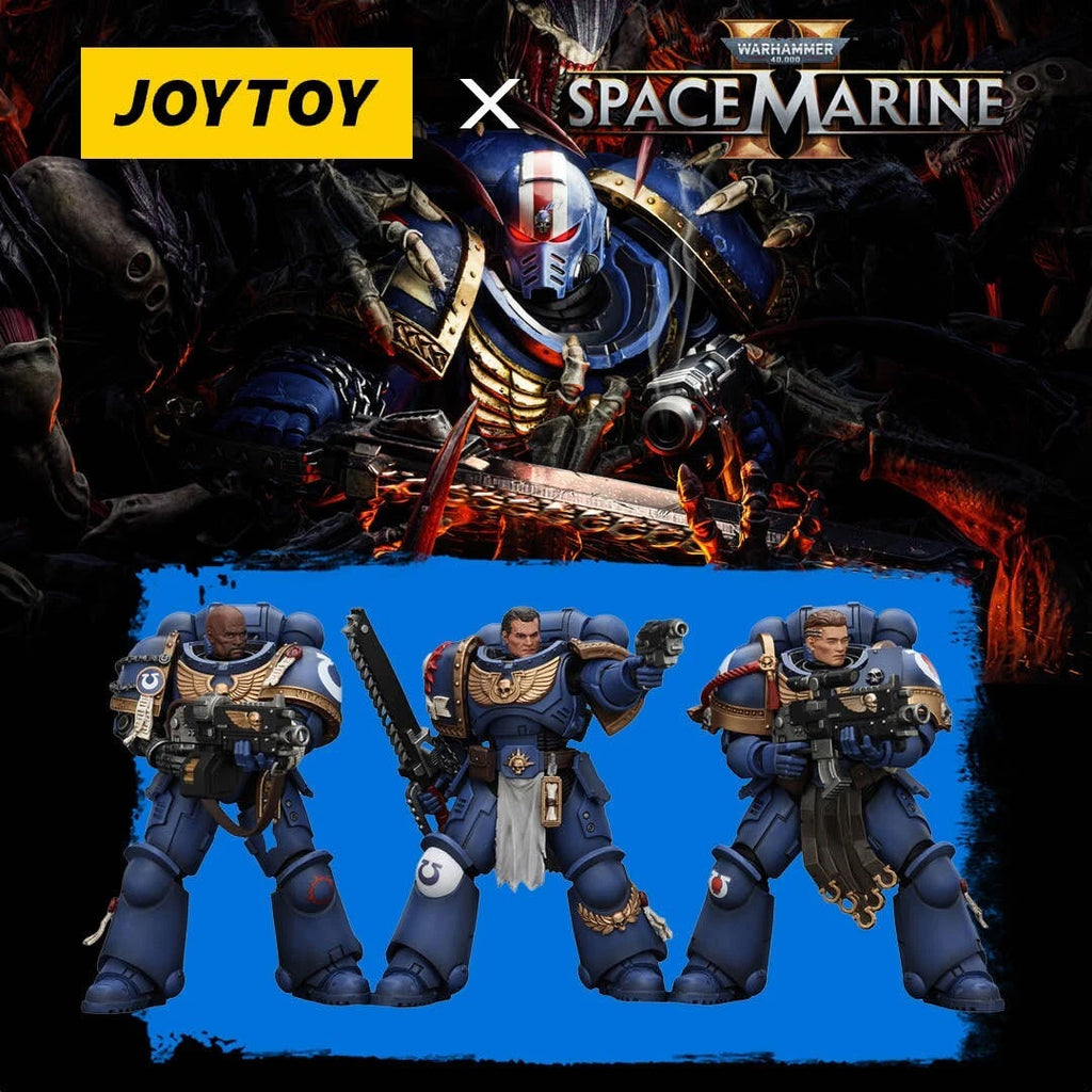 Warhammer 40,000: Space Marine 2 JoyToy Ultramarines Brother Chairon 1/18 Scale Action Figure