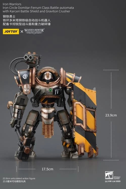 Warhammer 40k Joytoy Iron Warriors Iron Circle robot 30k 1/18 action figure UK