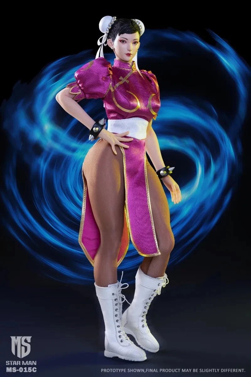 Star Man MS-015A Chun-Li Red Version 1/6 Scale Action Figure