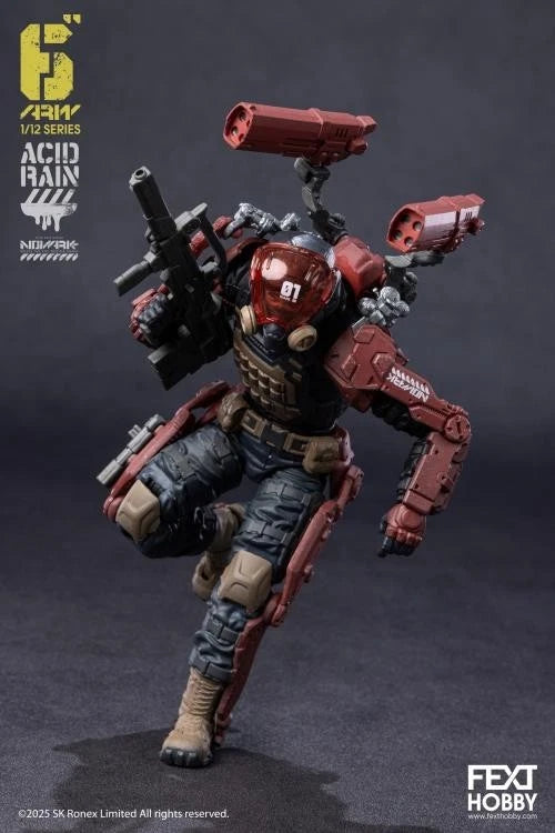 Acid Rain World: Novark Wave 1 four figures Fext 1/12 Scale Action Figures UK