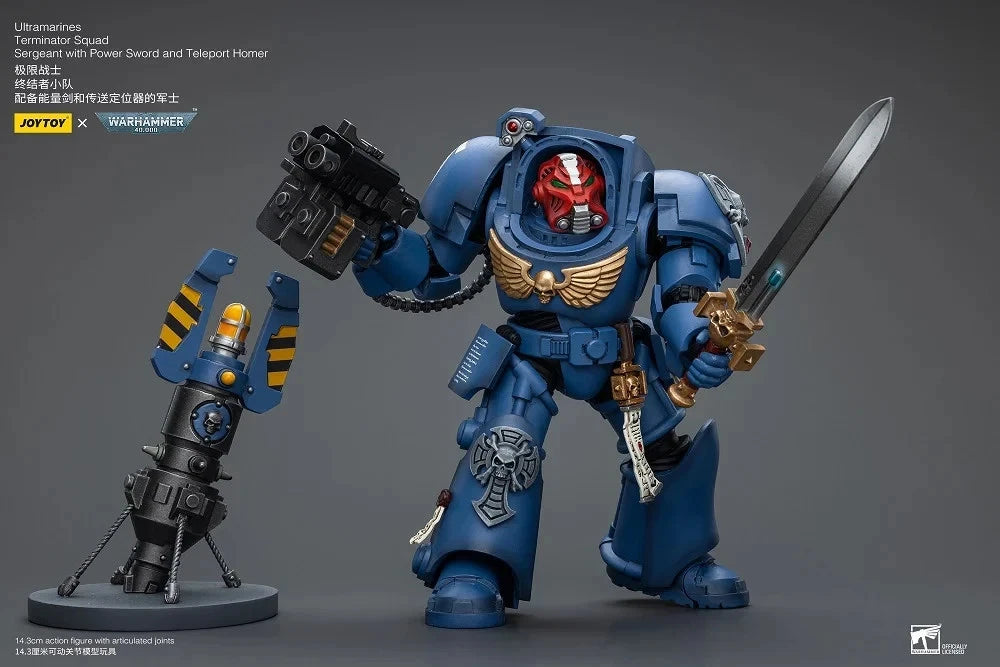 JoyToy Ultramarines Sergeant – Warhammer 40,000 1/18 Scale Figure
