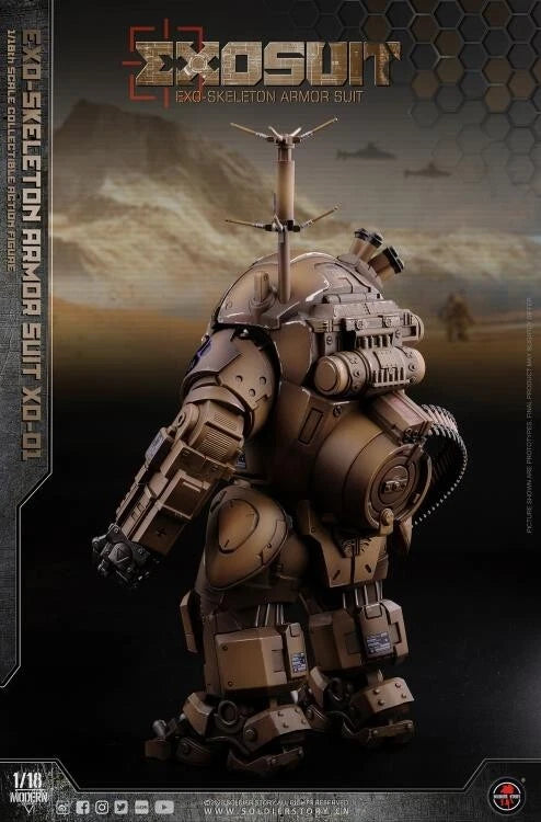 Soldier Story Future Series EXO-Skeleton Armor Suit XO-01 1/18 Scale Figure Set