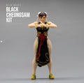 Mlan Works Black Cheongsam Costume Kit for 1/12 Scale Action Figures