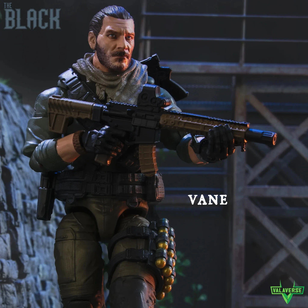 Valaverse Action Force The Black series Vane GI Joe 1/12 scale Action Figure