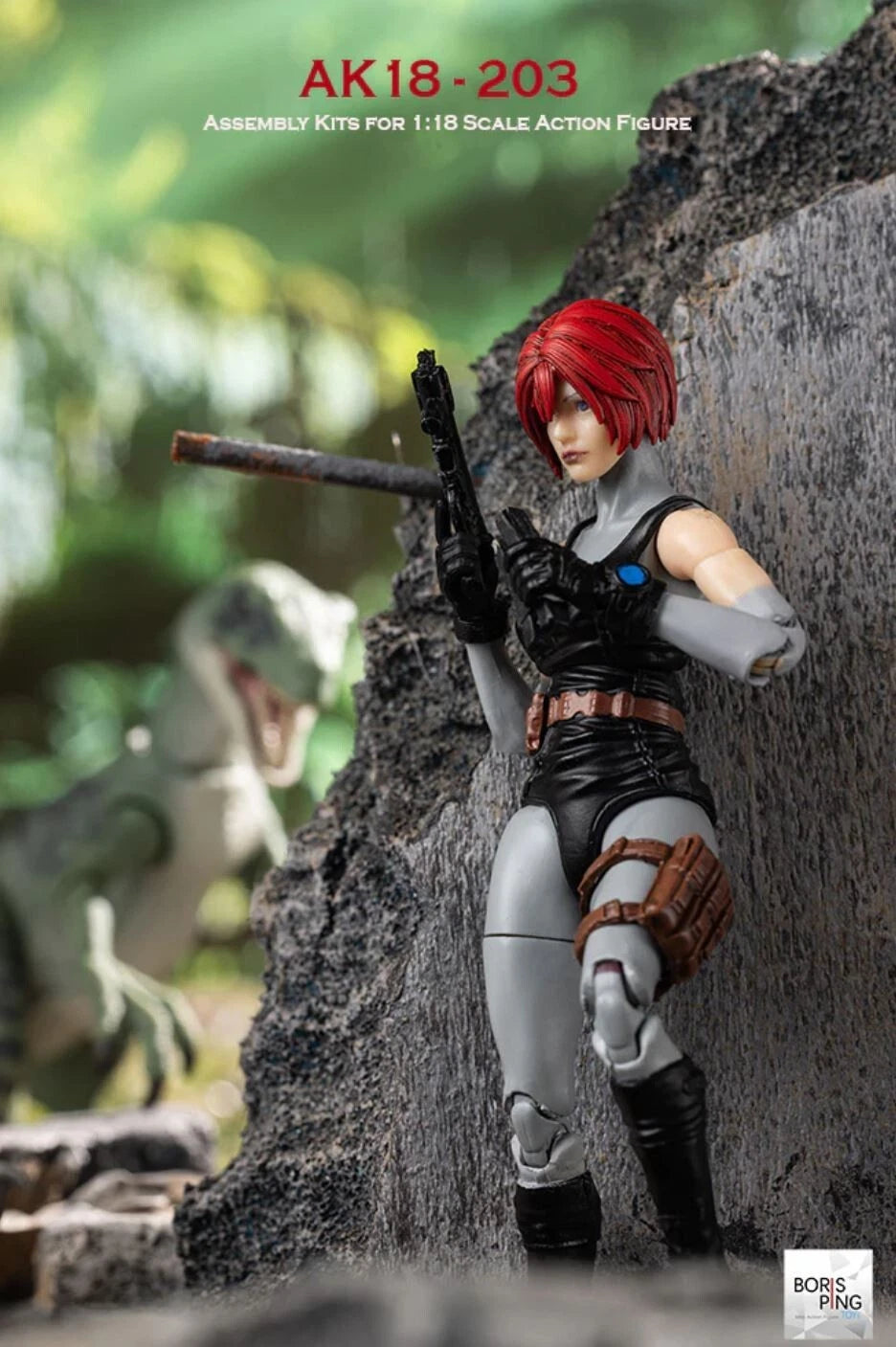 Boris Ping Toys Agent Regina Action Figure 1/18 Scale