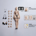 Nottaa Collection NT-04 Selina Female Body – 1/12 Scale (White / Split Neck)