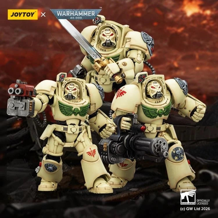 Warhammer 40k Joytoy Dark Angels Deathwing Terminators X 3 1/18 action figure UK
